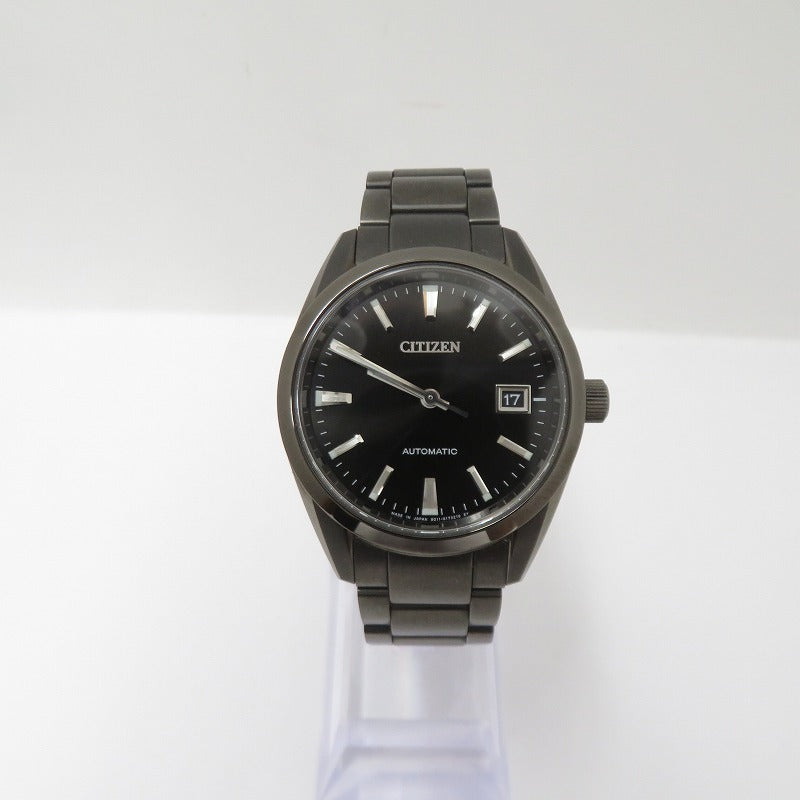 CITIZEN | シチズン アナログ 自動巻き 腕時計 NB1054-58E ブラック 文字盤ブラック【瀬戸大橋店】