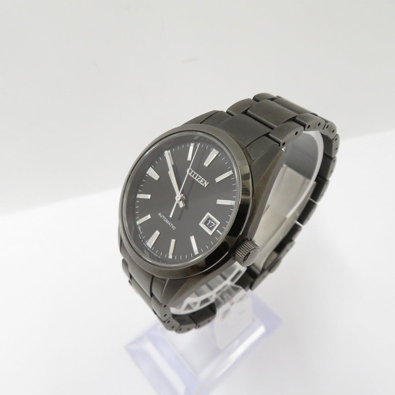 CITIZEN | シチズン アナログ 自動巻き 腕時計 NB1054-58E ブラック 文字盤ブラック【瀬戸大橋店】