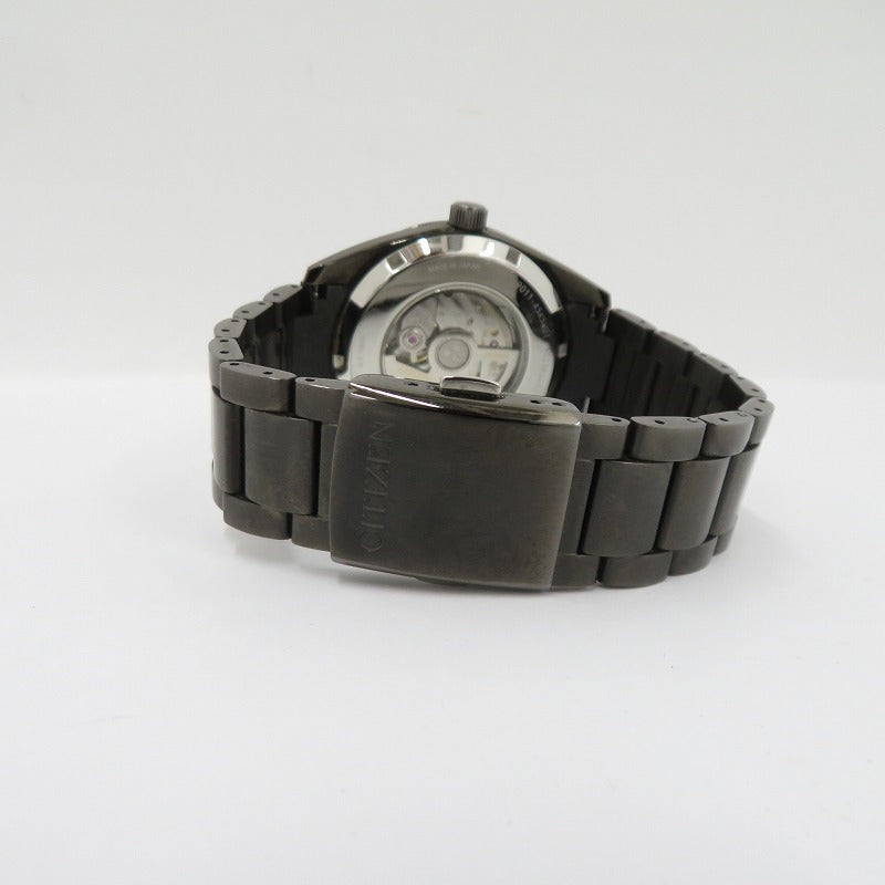 CITIZEN | シチズン アナログ 自動巻き 腕時計 NB1054-58E ブラック 文字盤ブラック【瀬戸大橋店】