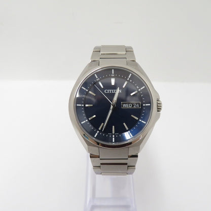 CITIZEN | シチズン ATTESA アナログ 電波ソーラー 腕時計 AT6050-54L シルバー 文字盤ネイビー【瀬戸大橋店】
