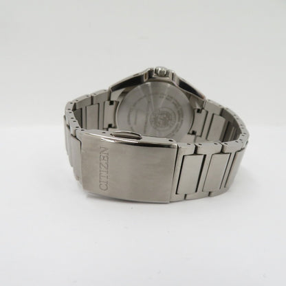 CITIZEN | シチズン ATTESA アナログ 電波ソーラー 腕時計 AT6050-54L シルバー 文字盤ネイビー【瀬戸大橋店】