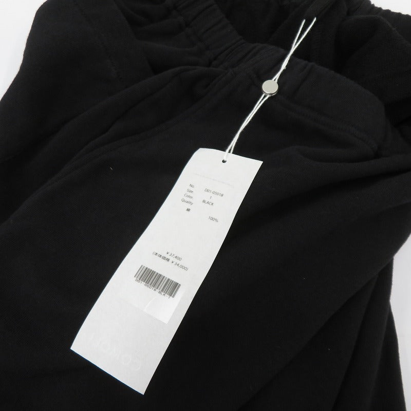 COMOLI | コモリ LWコットン裏毛 パンツ スウェットパンツ パンツ D01-05018 ブラック サイズ：1【瀬戸大橋店】