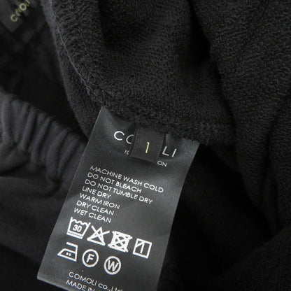 COMOLI | コモリ LWコットン裏毛 パンツ スウェットパンツ パンツ D01-05018 ブラック サイズ：1【瀬戸大橋店】
