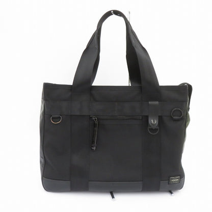 PORTER HEAT | ポーター　ヒート TOTE BAG トートバッグ ブラック【瀬戸大橋店】