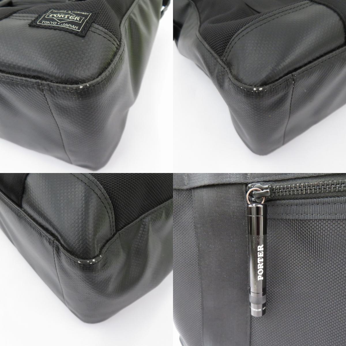 PORTER HEAT | ポーター　ヒート TOTE BAG トートバッグ ブラック【瀬戸大橋店】