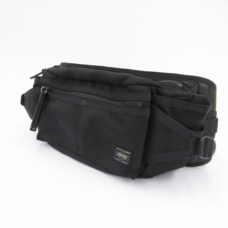 PORTER | ポーター HEAT WAIST BAG ウエストバッグ 703-06978 ブラック【瀬戸大橋店】
