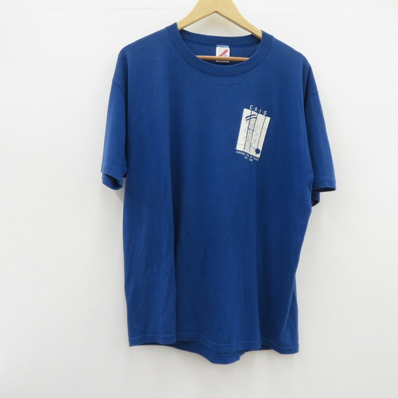 JERZEES made in USA C.R.I.S 半袖Ｔシャツ ブルー サイズ：XXL【瀬戸大橋店】