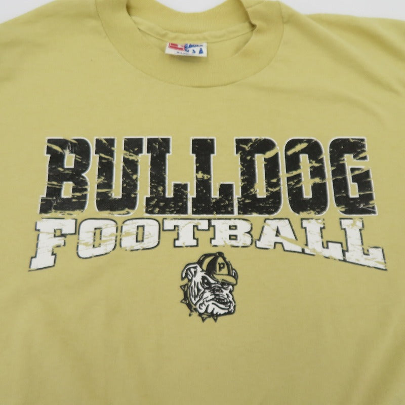 BULLDOG FOOTBALL 半袖Ｔシャツ ベージュ サイズ：XL【瀬戸大橋店】