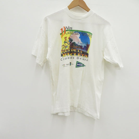 FIESTA DE LA BICICLETA 半袖Ｔシャツ ホワイト サイズ：XL【瀬戸大橋店】
