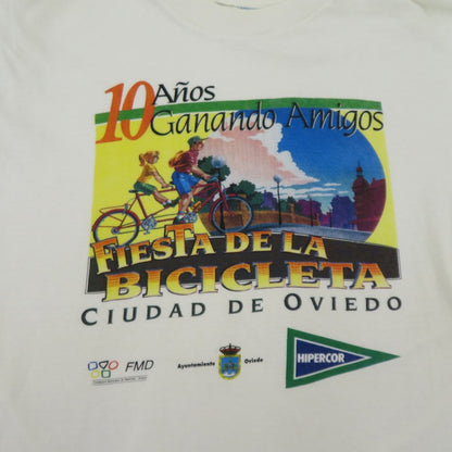 FIESTA DE LA BICICLETA 半袖Ｔシャツ ホワイト サイズ：XL【瀬戸大橋店】