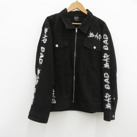 xxxtentation BAD VIBES FOREVER ジャケット デニム ブラック サイズ：S【瀬戸大橋店】