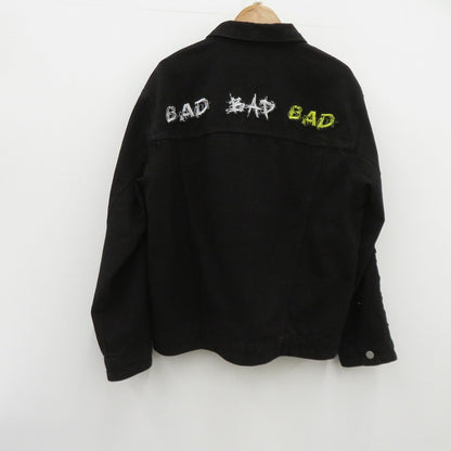 xxxtentation BAD VIBES FOREVER ジャケット デニム ブラック サイズ：S【瀬戸大橋店】