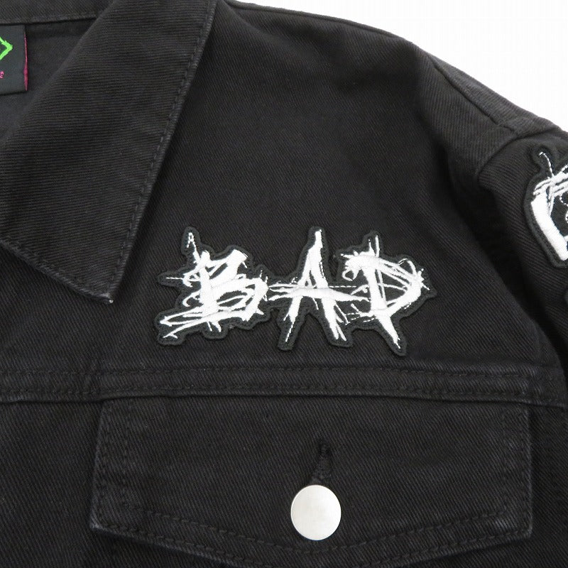 xxxtentation BAD VIBES FOREVER ジャケット デニム ブラック サイズ：S【瀬戸大橋店】