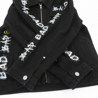 xxxtentation BAD VIBES FOREVER ジャケット デニム ブラック サイズ：S【瀬戸大橋店】