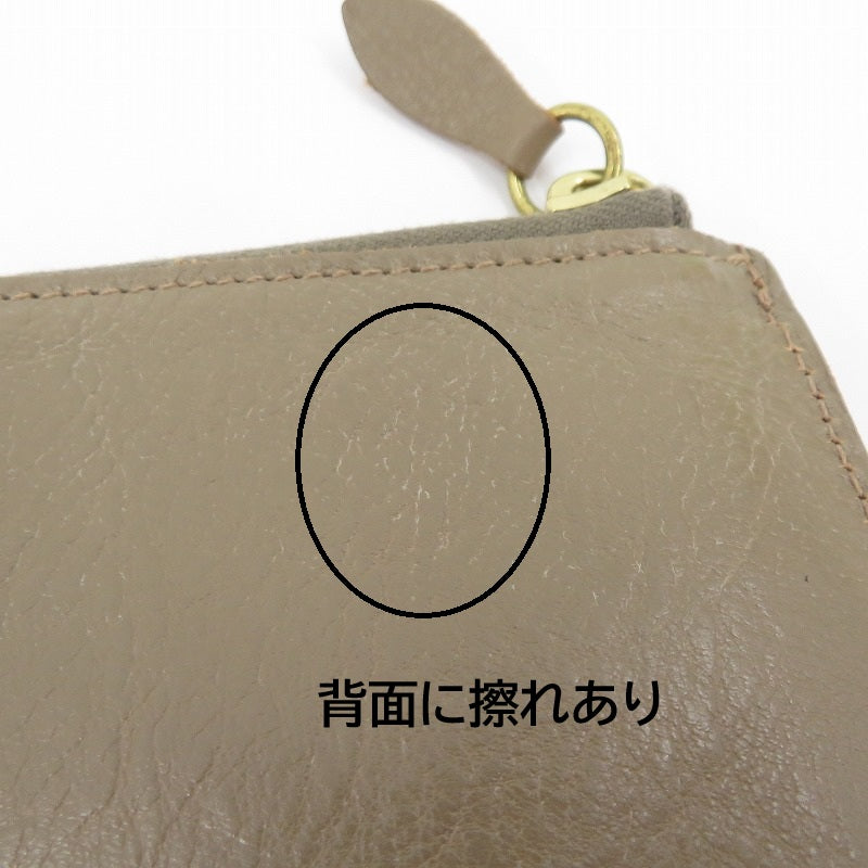 IL BISONTE | イルビゾンテ L字ファスナー財布 ミニ財布 コインケース 54222304440 グレージュ【瀬戸大橋店】
