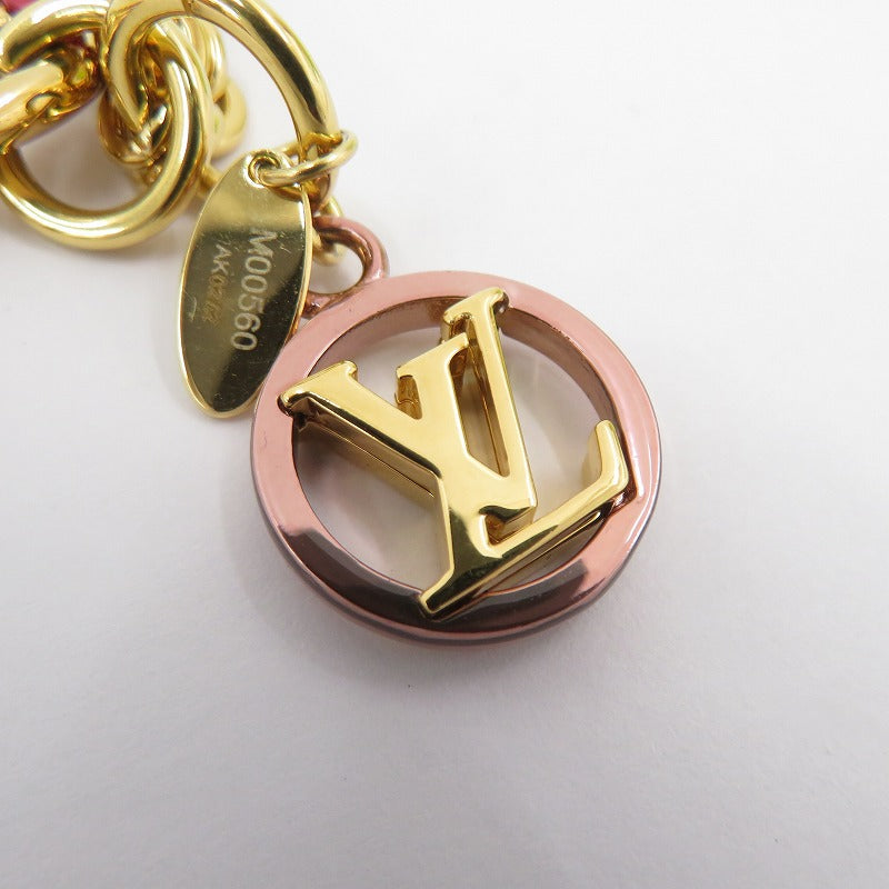 LOUIS VUITTON | ルイ・ヴィトン ポルト クレ・LV ナノグラム キーホルダー M00560 ゴールド【瀬戸大橋店】