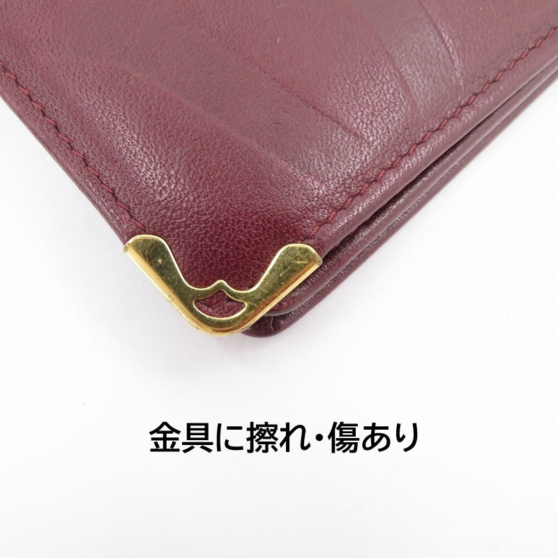 CARTIER | カルティエ マスト 長財布 ボルドー/バーガンディ【瀬戸大橋店】