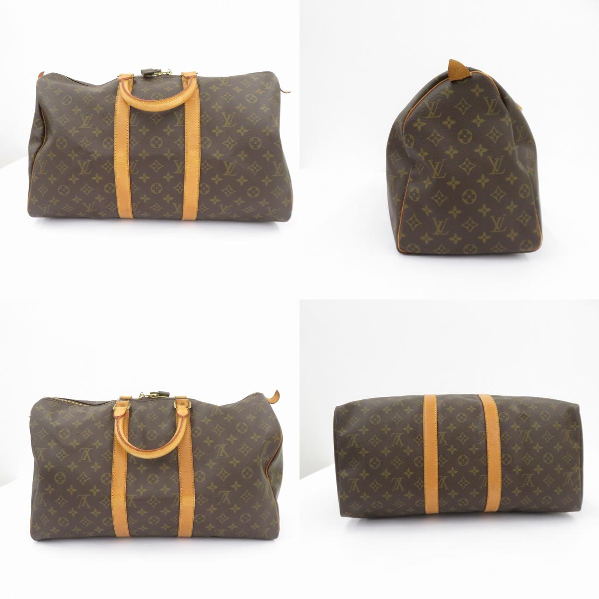 LOUIS VUITTON | ルイ・ヴィトン キーポル 45 モノグラム ボストンバッグ M41428 ブラウン【瀬戸大橋店】