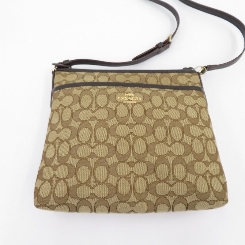 COACH | コーチ シグネチャージャガード ショルダーバッグ D1979-F29960 ベージュ【瀬戸大橋店】