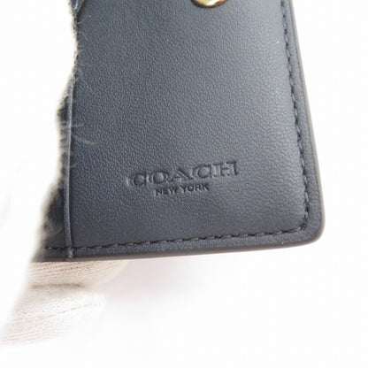 COACH | コーチ シグネチャー ファイブ リング キーケース M2144-77998 ネイビー【瀬戸大橋店】