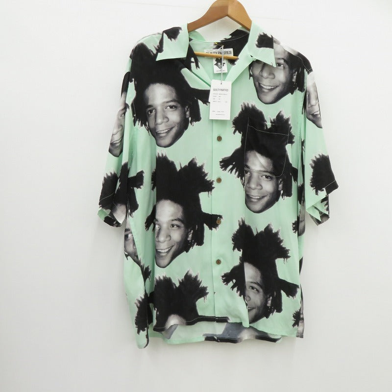 WACKOMARIA | ワコマリア S/S HAWAIIAN SHIRT アロハシャツ その他トップス BASQUIAT-WM-HI12 ライトグリーン サイズ：XXL【瀬戸大橋店】