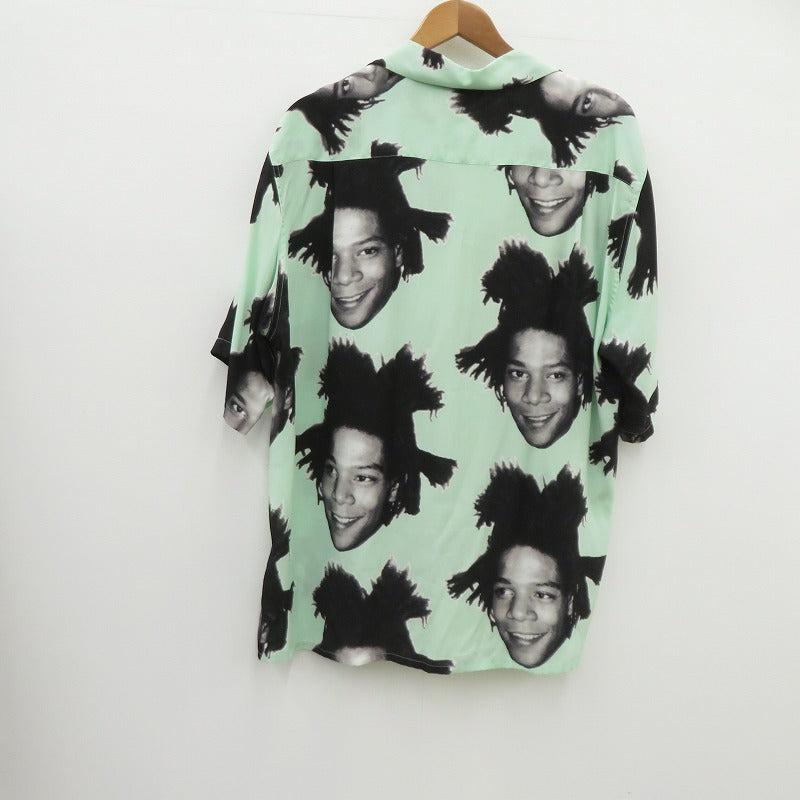 WACKOMARIA | ワコマリア S/S HAWAIIAN SHIRT アロハシャツ その他トップス BASQUIAT-WM-HI12 ライトグリーン サイズ：XXL【瀬戸大橋店】