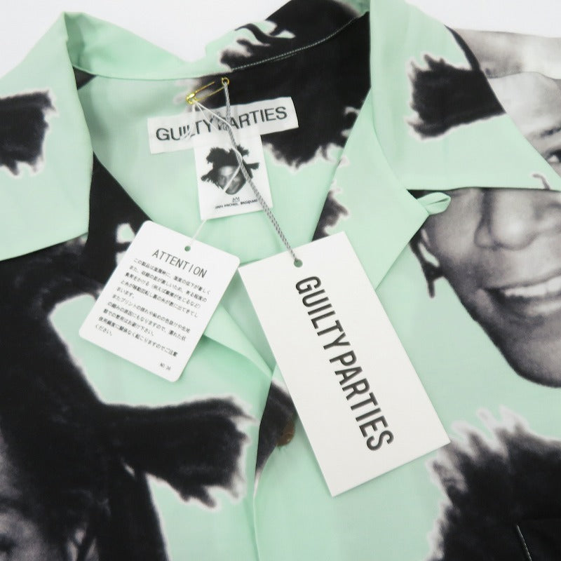 WACKOMARIA | ワコマリア S/S HAWAIIAN SHIRT アロハシャツ その他トップス BASQUIAT-WM-HI12 ライトグリーン サイズ：XXL【瀬戸大橋店】