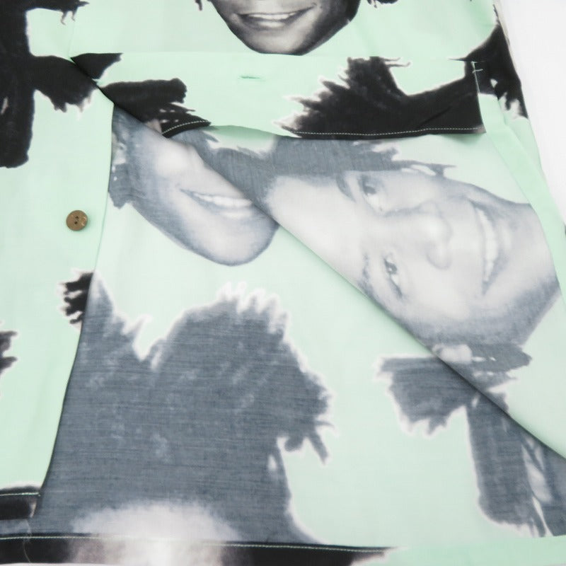 WACKOMARIA | ワコマリア S/S HAWAIIAN SHIRT アロハシャツ その他トップス BASQUIAT-WM-HI12 ライトグリーン サイズ：XXL【瀬戸大橋店】