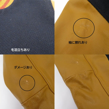 Champion | チャンピオン 70'S復刻タグ ウールジャケット スタジャン ネイビー サイズ：M