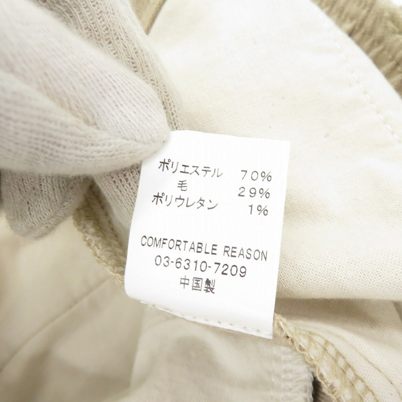 COMFORTABLE REASON | コンフォータブルリーズン ボトム パンツ 03-6310-7209 ベージュ サイズ：FreeSize