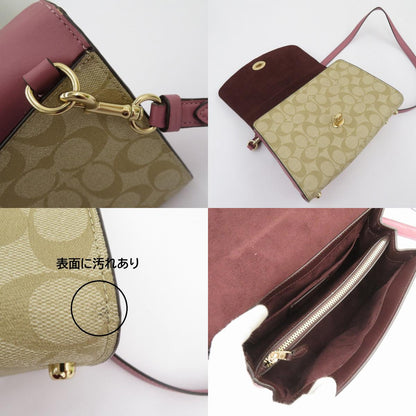COACH | コーチ ティリー トップハンドル バタフライ アップリケ ハンドバッグ B2022-2306 ピンク × ベージュ