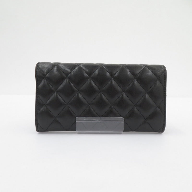 CHANEL | シャネル マトラッセ ロングフラップウォレット 長財布 A80758 ブラック