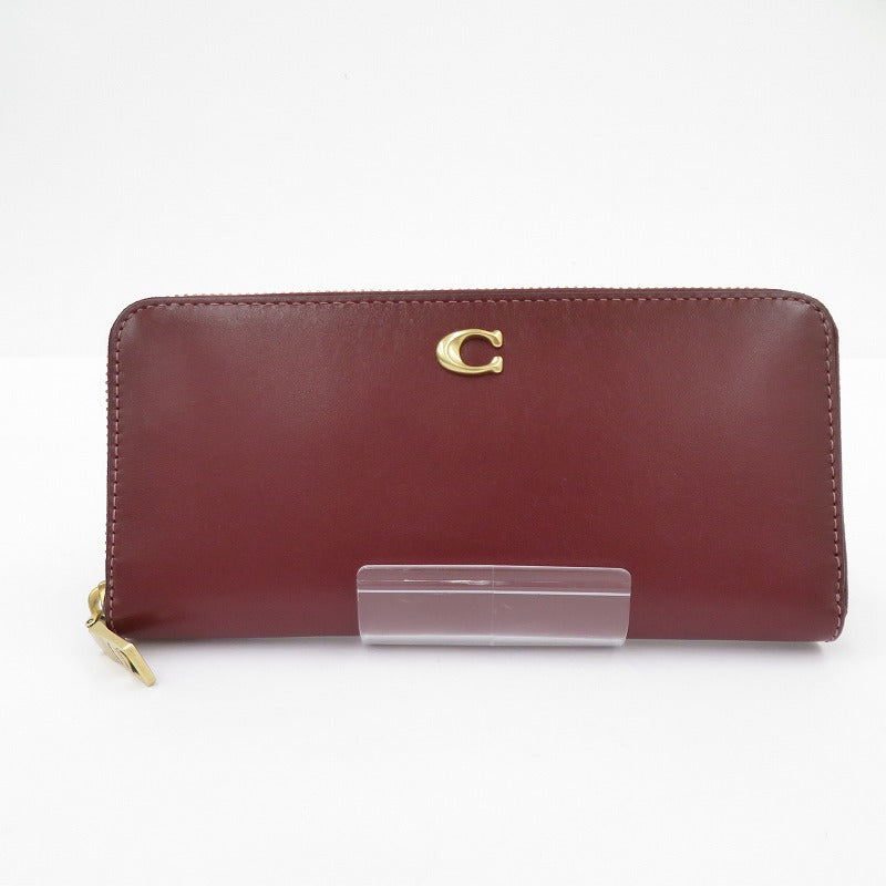 COACH | コーチ スリム アコーディオン ジップウォレット 長財布 E2344-CH822 ボルドー/バーガンディー