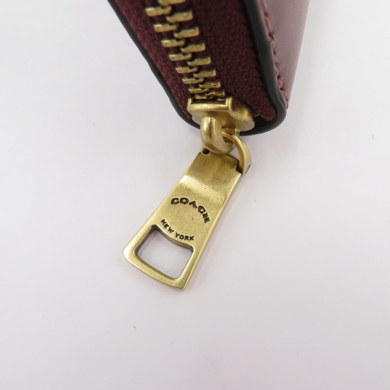 COACH | コーチ スリム アコーディオン ジップウォレット 長財布 E2344-CH822 ボルドー/バーガンディー
