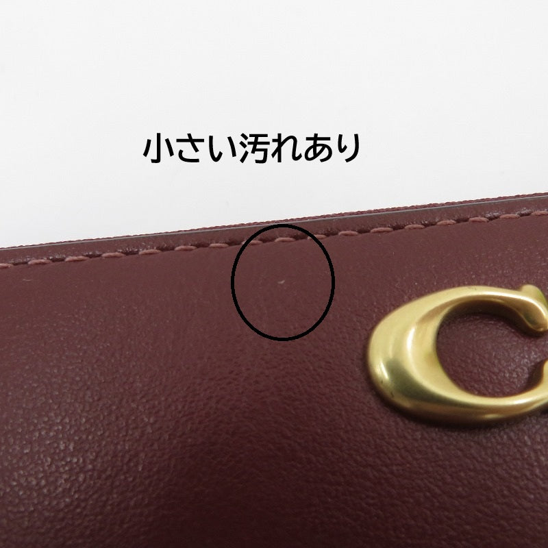 COACH | コーチ スリム アコーディオン ジップウォレット 長財布 E2344-CH822 ボルドー/バーガンディー