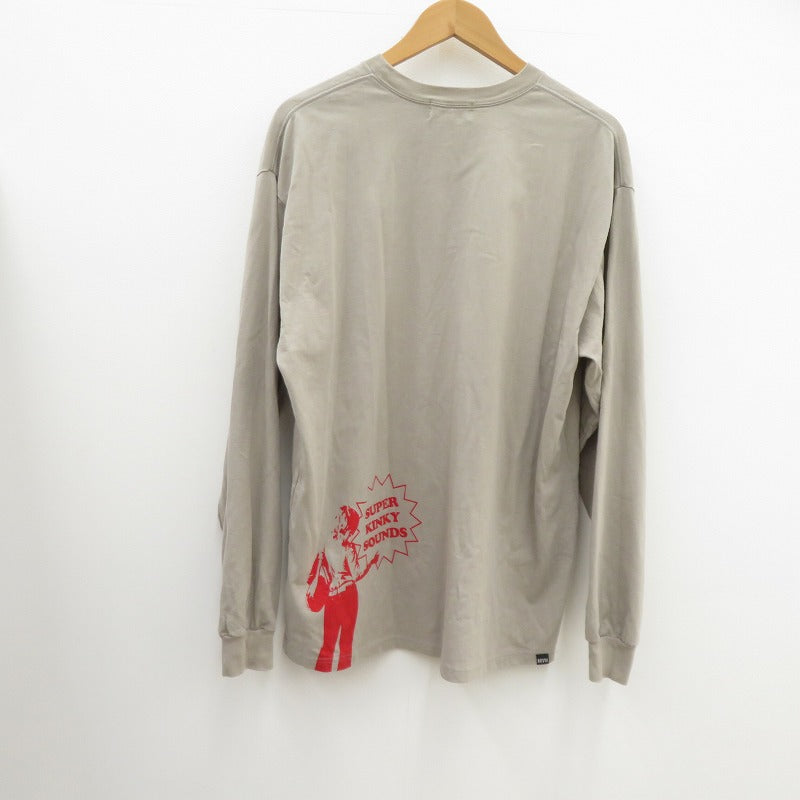 HYSTERIC GLAMOUR | ヒステリックグラマー SUPER KINKY SOUNDS 長袖Ｔシャツ 02253CL06 グレー サイズ：XL