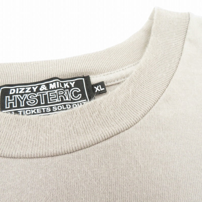HYSTERIC GLAMOUR | ヒステリックグラマー SUPER KINKY SOUNDS 長袖Ｔシャツ 02253CL06 グレー サイズ：XL
