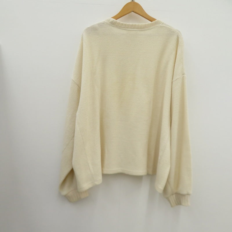 refomed AZEAMI THERMAL TEE サーマルカットソー 長袖Ｔシャツ RECU-001 ベージュ サイズ：3