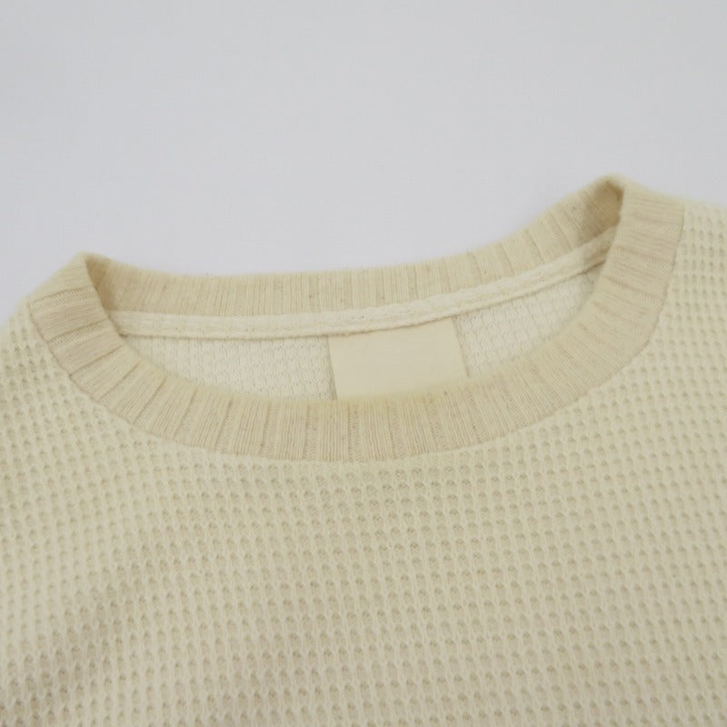 refomed AZEAMI THERMAL TEE サーマルカットソー 長袖Ｔシャツ RECU-001 ベージュ サイズ：3