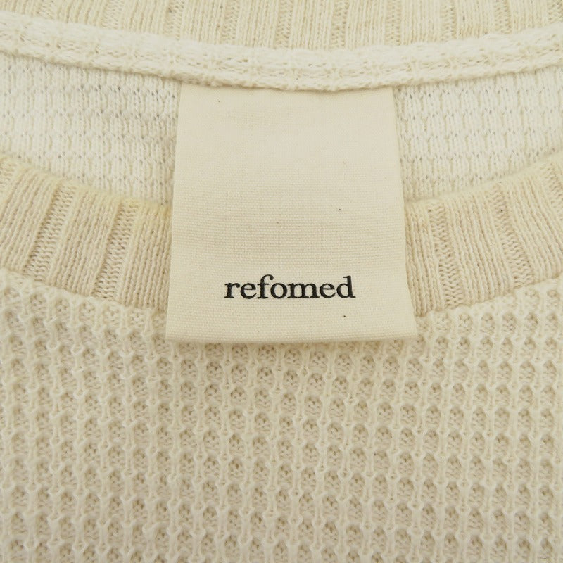 refomed AZEAMI THERMAL TEE サーマルカットソー 長袖Ｔシャツ RECU-001 ベージュ サイズ：3