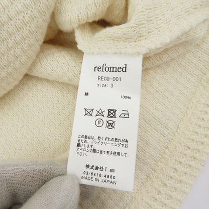 refomed AZEAMI THERMAL TEE サーマルカットソー 長袖Ｔシャツ RECU-001 ベージュ サイズ：3