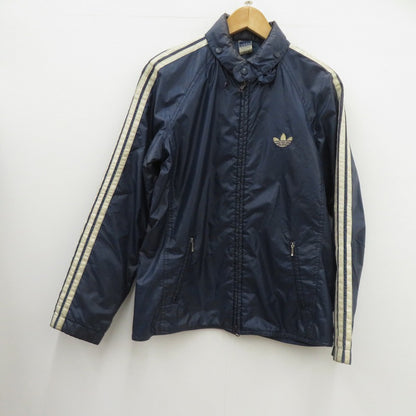 【中古】adidas | アディダス BRD/西ドイツ製/刺繍タグ ナイロンジャケット ネイビー サイズ：4【瀬戸大橋店】