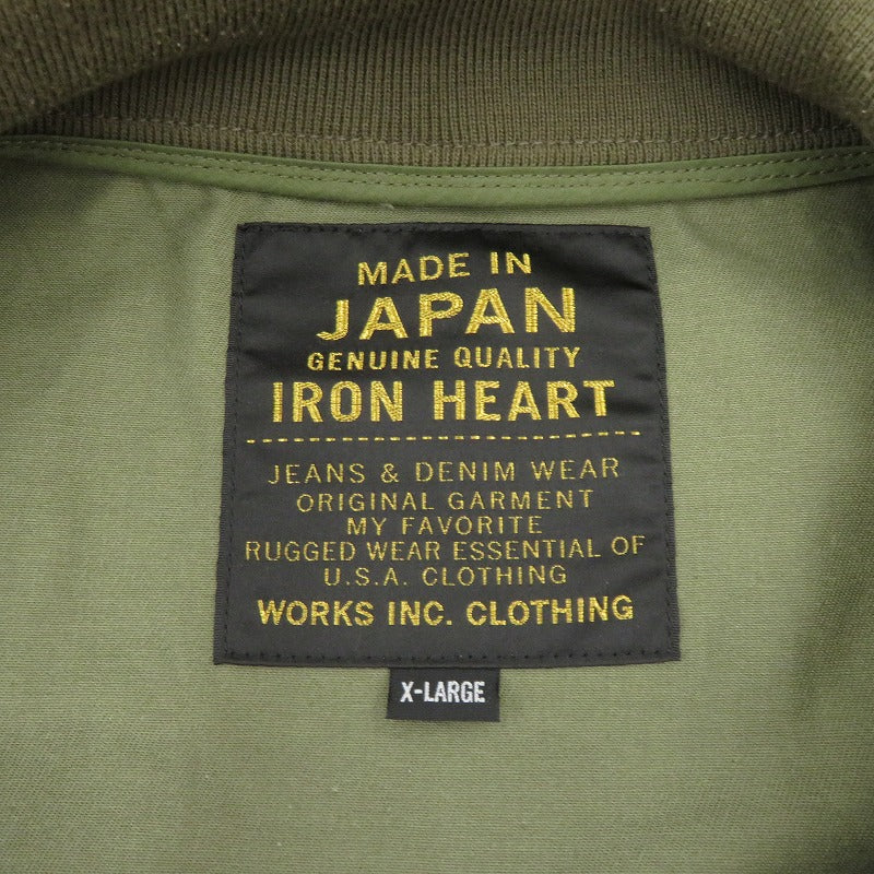 【中古】IRON HEART | アイアンハート チノタンカースジャケット ミリタリージャケット カーキ サイズ：XL【瀬戸大橋店】