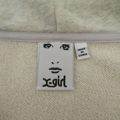 【中古】X-girl | エックスガール COMPACT ZIP UP HOODIE パーカー 105221012012 グレー サイズ：S【瀬戸大橋店】