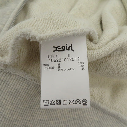 【中古】X-girl | エックスガール COMPACT ZIP UP HOODIE パーカー 105221012012 グレー サイズ：S【瀬戸大橋店】