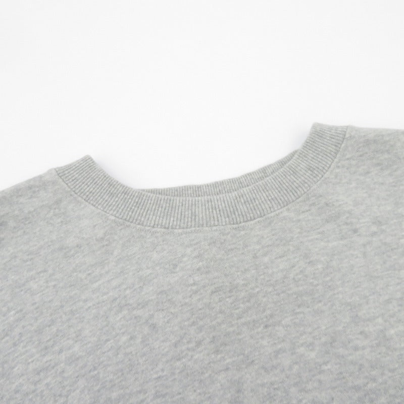 【中古】X-girl | エックスガール FACE PATCH AND LOGO CREWNECK SWEAT TOP スウェット 105254012013 グレー サイズ：L【瀬戸大橋店】