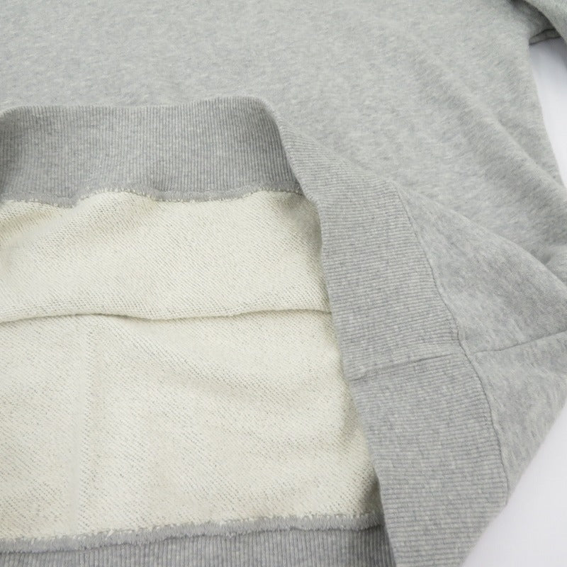 【中古】X-girl | エックスガール FACE PATCH AND LOGO CREWNECK SWEAT TOP スウェット 105254012013 グレー サイズ：L【瀬戸大橋店】