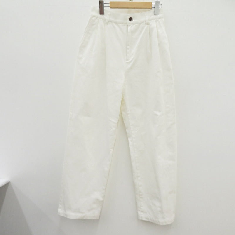【中古】 Gajess WIDE TACK PANTS デニムパンツ GJ-23SS-PT03 ホワイト サイズ：38【瀬戸大橋店】