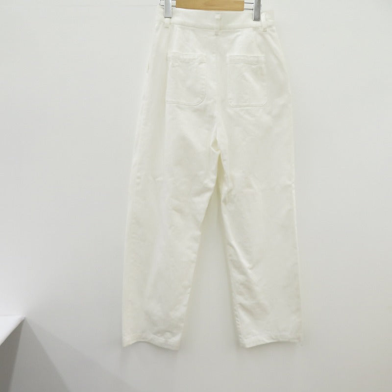 【中古】 Gajess WIDE TACK PANTS デニムパンツ GJ-23SS-PT03 ホワイト サイズ：38【瀬戸大橋店】