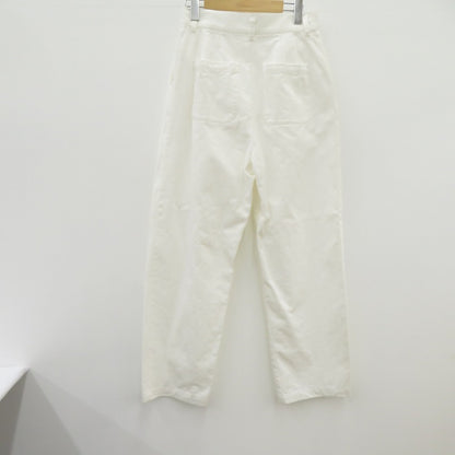 【中古】 Gajess WIDE TACK PANTS デニムパンツ GJ-23SS-PT03 ホワイト サイズ：38【瀬戸大橋店】